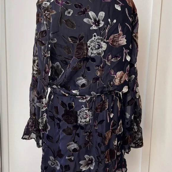 Carolina Belle Montreal Dark Navy Dress Size 8 Romantic Velvet Coquette Romantic - Picture 7 of 9